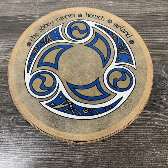 Waltons 8" Gaelic Celtic Bodhran The Abbey Tavern Ireland Irish - Picture 1 of 8